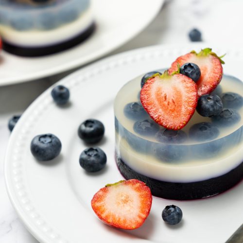 blueberry fruit agar agar or jelly dessert utc