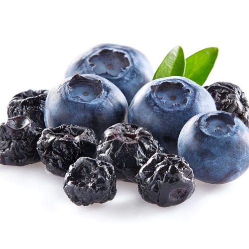 blueberry with leaves fresh and dried utc